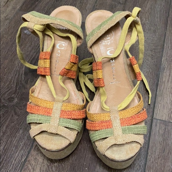 Jeffrey Campbell wedges, size 7.5. - Picture 2 of 2
